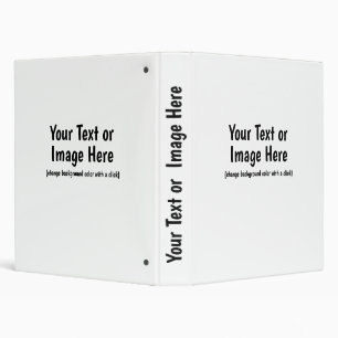 Custom Create Your Own Personalized 3 Ring Binder
