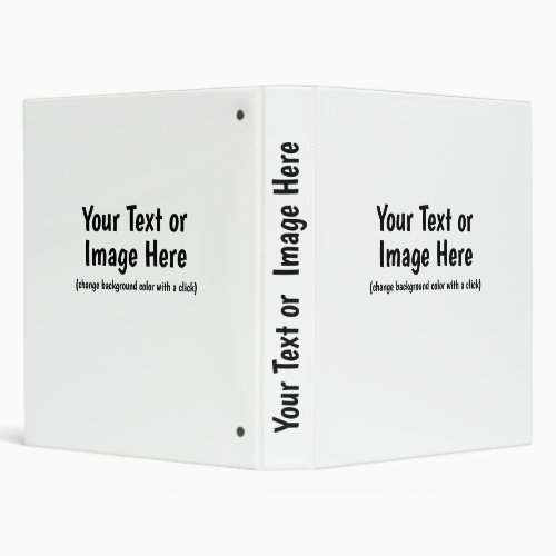 Custom Create Your Own Personalized 3 Ring Binder