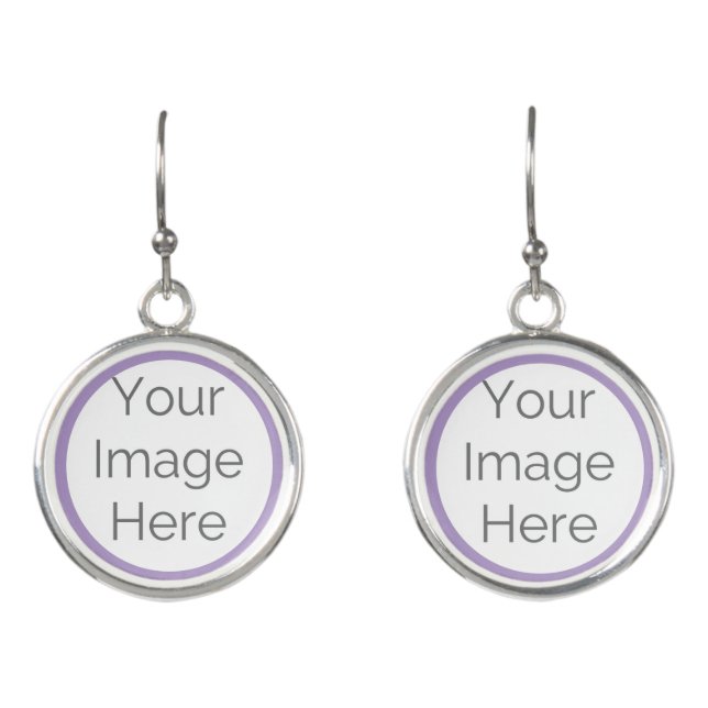 custom create your own photo  earrings (Front)