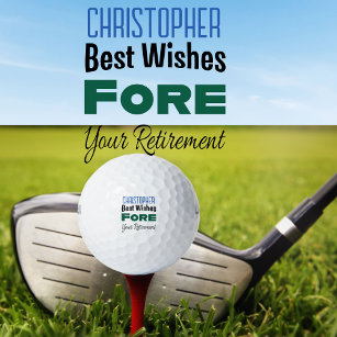 Custom Create Your Own Retirement Golf Balls