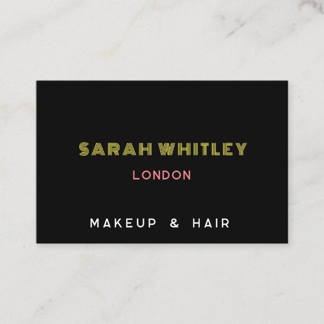 custom creative stylish sleek modern  business card (Front)