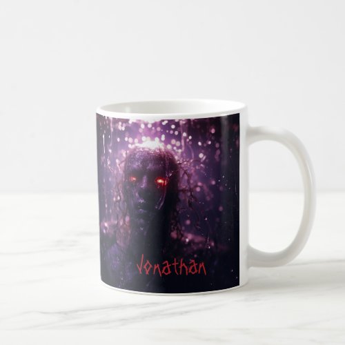 Custom Creepy Zombie Horror Purple Halloween Coffee Mug