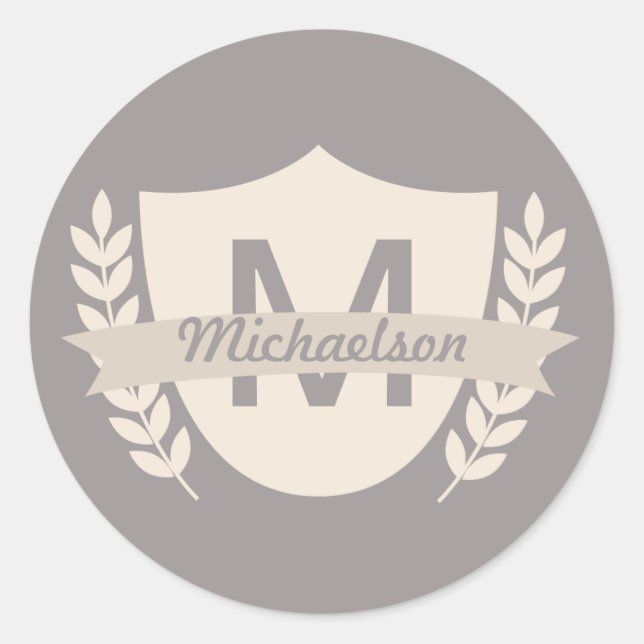 Custom Crest Family Reunion Stickers (Front)