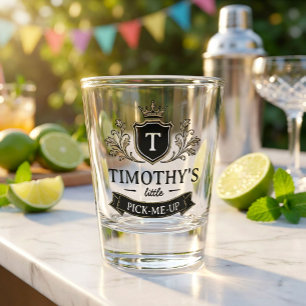 Custom Crest Little Pick-Me-Up Funny Guest Favor Shot Glass