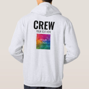 Custom Crew Staff Member Add Logo Text Here Mens Hoodie