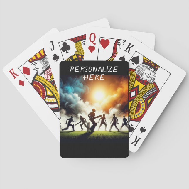 Custom Cricket Playing Cards: Elevate Your Game! Poker Cards (Back)