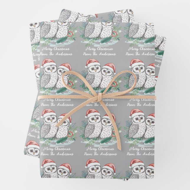 Custom Cristmas Wrap Flat Sheet Set of 3 (In situ)