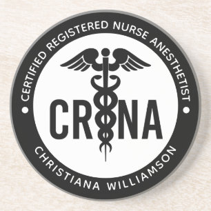 Custom CRNA Certified Registered Nurse Anesthetist Coaster