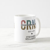 Custom CRNA Certified Registered Nurse Anesthetist Coffee Mug (Front Right)
