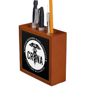 Custom CRNA Certified Registered Nurse Anesthetist Desk Organizer