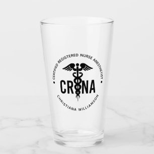 Custom CRNA Certified Registered Nurse Anesthetist Glass