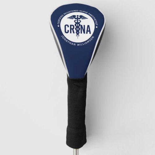Custom CRNA Certified Registered Nurse Anesthetist Golf Head Cover