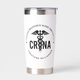 Custom CRNA Certified Registered Nurse Anesthetist Insulated Tumbler