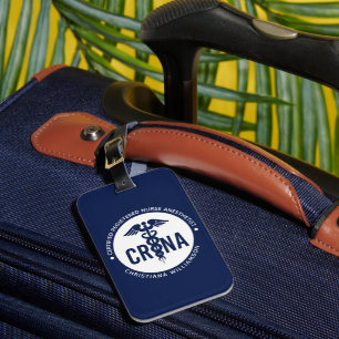 Custom CRNA Certified Registered Nurse Anesthetist Luggage Tag