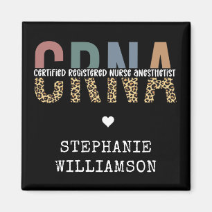 Custom CRNA Certified Registered Nurse Anesthetist Magnet