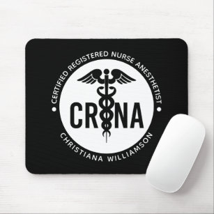 Custom CRNA Certified Registered Nurse Anesthetist Mouse Pad