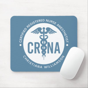 Custom CRNA Certified Registered Nurse Anesthetist Mouse Pad