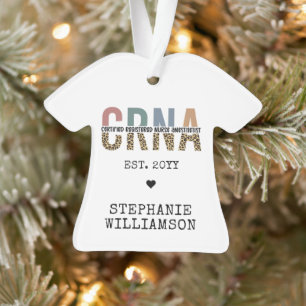 Custom CRNA Certified Registered Nurse Anesthetist Ornament