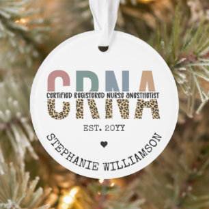 Custom CRNA Certified Registered Nurse Anesthetist Ornament