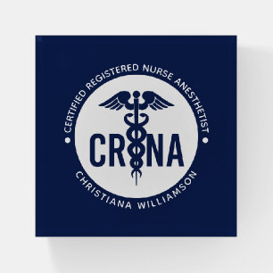 Custom CRNA Certified Registered Nurse Anesthetist Paperweight
