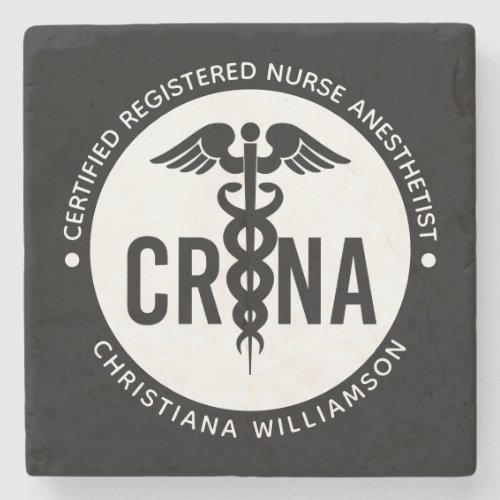 Custom CRNA Certified Registered Nurse Anesthetist Stone Coaster
