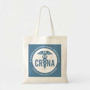 Custom CRNA Certified Registered Nurse Anesthetist Tote Bag