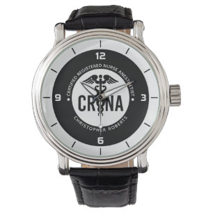 Custom CRNA Certified Registered Nurse Anesthetist Watch