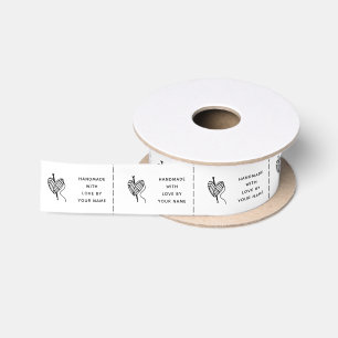 Custom Crochet Business Clothing Labels Satin Ribbon