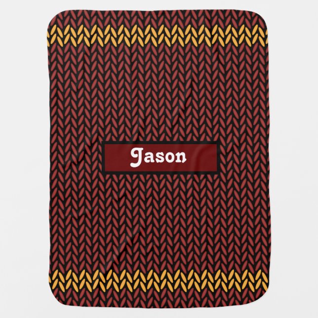 custom crochet pattern baby blanket (Front)