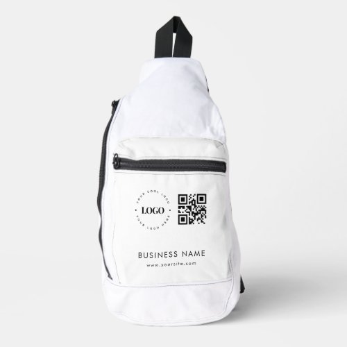 Custom Crossbody Bag with Logo Qr Code  Text