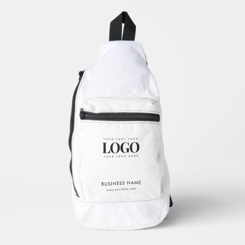 Custom Crossbody Bag with Rectangle Logo  Text