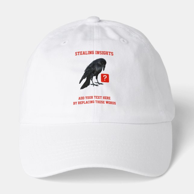 Custom Crow Business Intelligence Analyst Hat (Front)