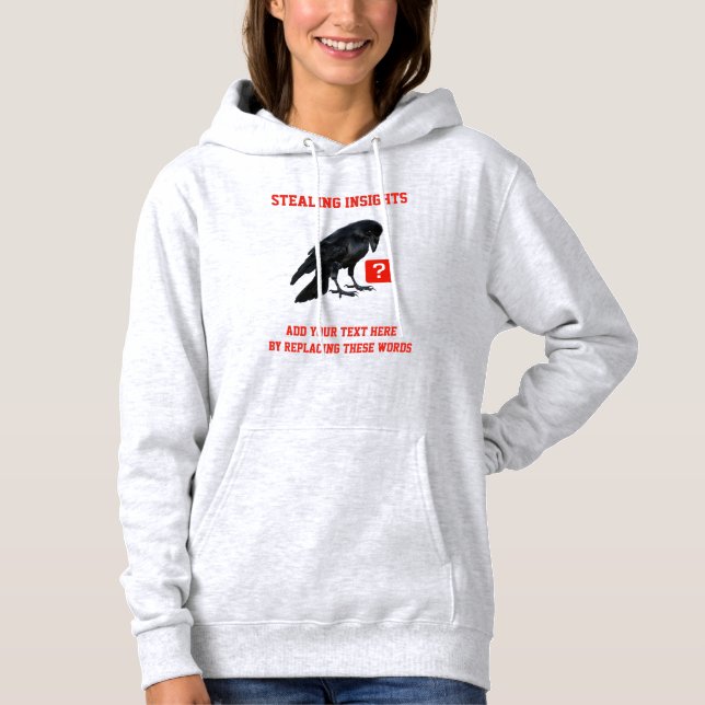 Custom Crow Business Intelligence Analyst Hoodie (Front)