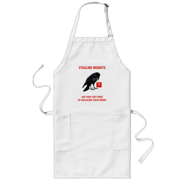 Custom Crow Business Intelligence Analyst Long Apron (Front)