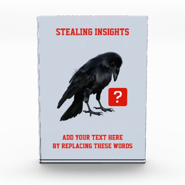 Custom Crow Business Intelligence Analyst Photo Block (Front)