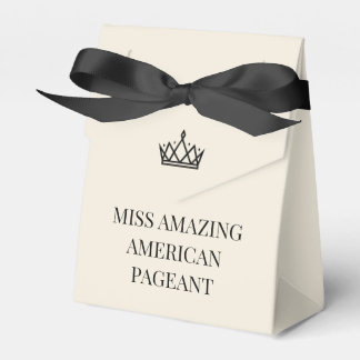 Custom Crown Pageant Contestant Welcome Gift Favor Boxes