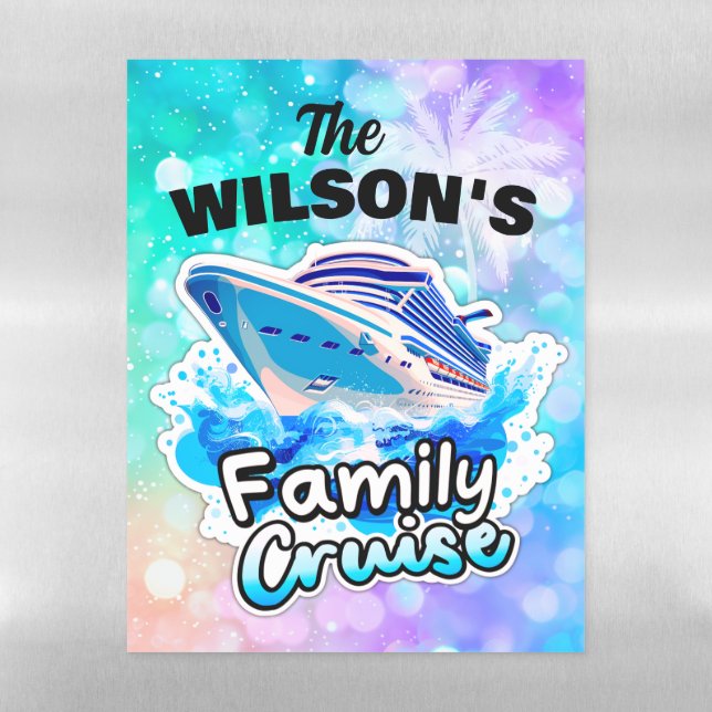 Custom Cruise Ship Decor Magnet Magnetic Dry Erase Sheet (Vertical)