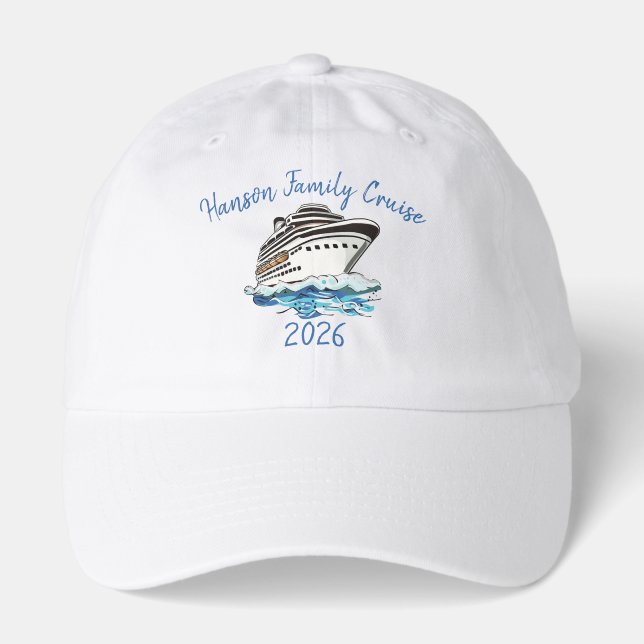 Custom Cruise Ship Hat (Front)