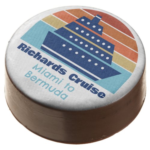 Custom Cruise Ship Ocean Liner Sunset Party Chocolate Covered Oreo