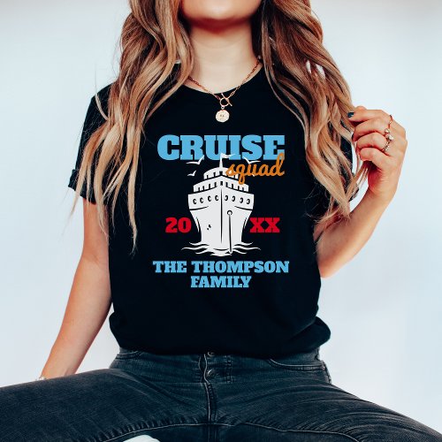 Custom Cruise Squad 2024 Personalized Funny Group T_Shirt