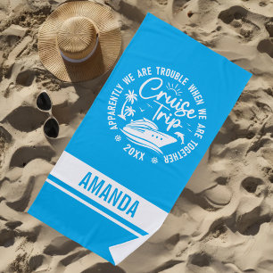 Custom Cruise Trip 2025 Summer Vacation Vacay Mode Beach Towel