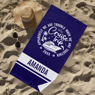 Custom Cruise Trip 2025 Summer Vacation Vacay Mode Beach Towel
