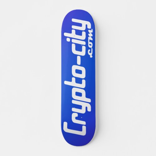 Custom Crypto_city Graphic Skateboard Deck