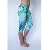 Custom Crystal Capri Yoga Leggings - Abundant (Right)