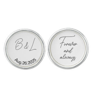 Custom cufflinks - Optional, personalized Wedding 