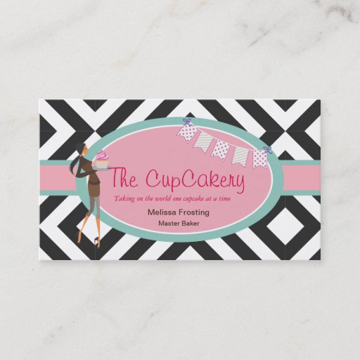 Customizable Custom Cupcake Bakery Business Cards