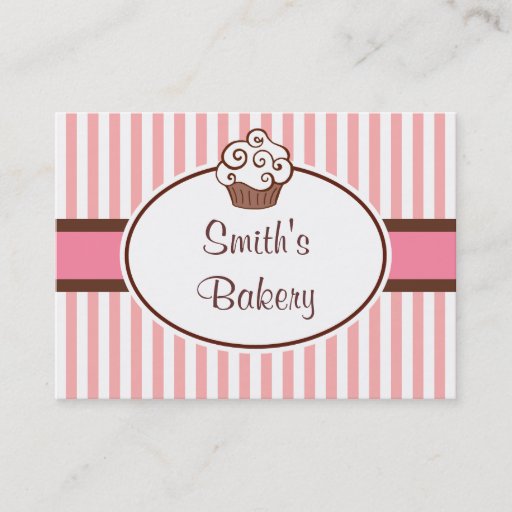 Customizable Custom Cupcake Business Cards