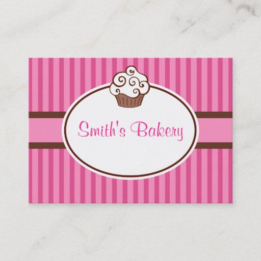 Customizable Custom Cupcake Business Cards