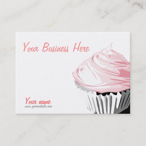 Customizable Custom cupcake business cards