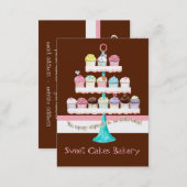 Custom Cupcake Sweet Shoppe Business Cards (Front/Back)